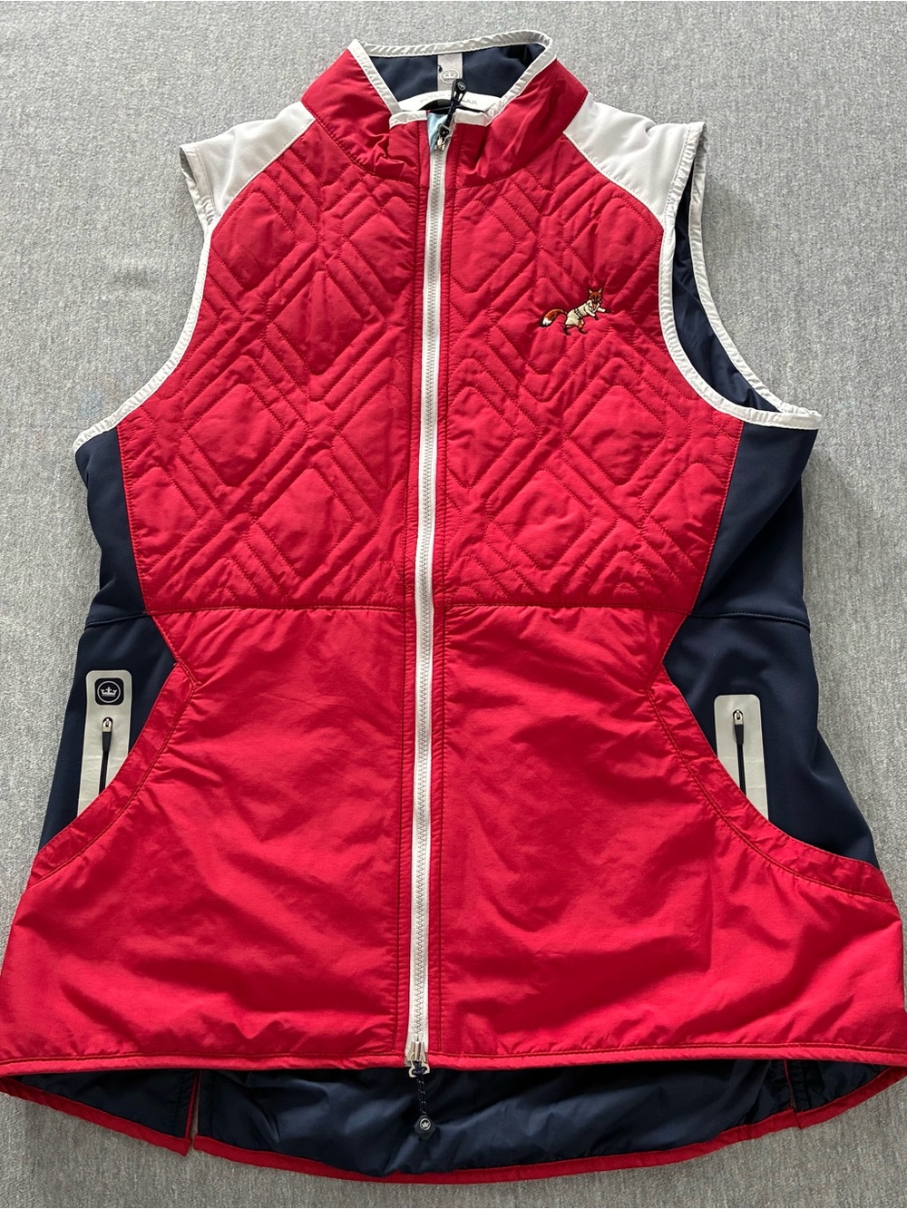 Peter Millar Vest Red, White, Blue Med (fits like a small)